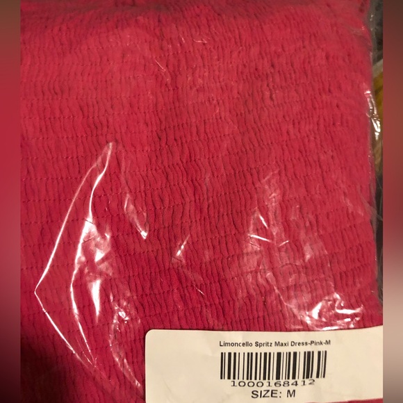 Vici limoncello spritz pink maxi dress NEW size medium Re $80+w/t - Picture 5 of 14